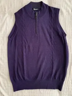 Lakeland レイクランド オンワード樫山 紫色 ニットベスト Lサイズ