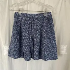 OLD NAVY 花柄 ミニスカート フレアスカート ネイビー XXSのサムネイル