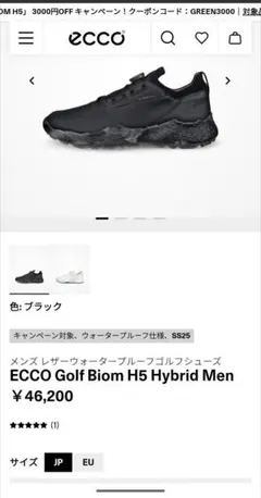 ecco ゴルフシューズ 42