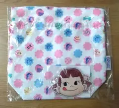 31 アイスクリーム　ペコちゃん　巾着ランチバッグ　トートバッグ　保冷剤　非売品