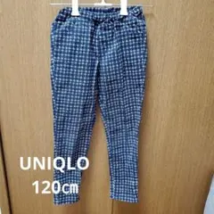 UNIQLO ネイビー花柄 ロングパンツ 120㎝