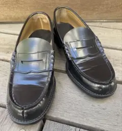 【美品】HARUTA メンズローファー 25.5cm EEE　黒