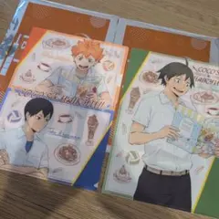 ハイキュー!!　ココス　コラボ　クリアファイル　日向翔陽　影山飛雄　山口忠