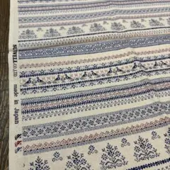 小鳥 ノルディック柄 SUNWELL コットン 生地 日本製 新品未使用 手芸