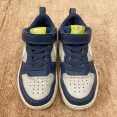 【美品】NIKE ナイキ 男の子 スニーカー 17.0 ブルー 青 ライトグレー
