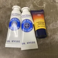 L'OCCITANE ハンドクリーム2本 & セラムセット☆ノベルティ☆未使用品のサムネイル