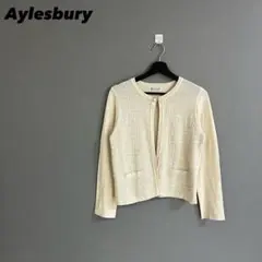 【a2871】Aylesbury カーディガン ベージュ L レーヨン混