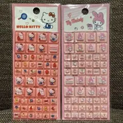 ①サンリオ　タイルシール　ブロックシール　2枚セット　ハローキティ　マイメロディ