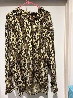 ワコマリアレオパード柄 長袖シャツ