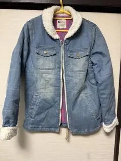 BILLA BONG ボア襟付きデニムジャケット レディース M