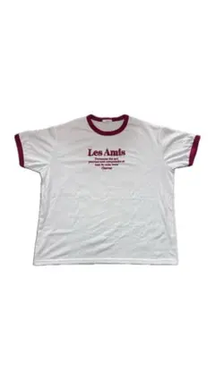 INGNI Les Amis ふくれ刺繍 リンガー半袖Tシャツ