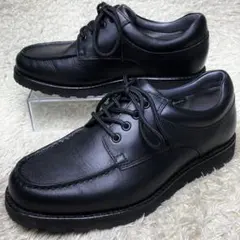 『美品』アシックス　ペダラ　革靴　レザーシューズ　ゴアテックス　防水　ブラック