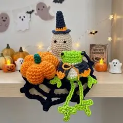 ハロウィン親亀＆子亀編みぐるみ花飾り ハロウィン親亀＆子亀編みぐるみ花飾り - メルカリ