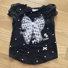 mezzo piano ドット柄 レース袖 リボン Tシャツのサムネイル