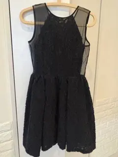 FRAY I.D ブラック レースノースリーブ ワンピース