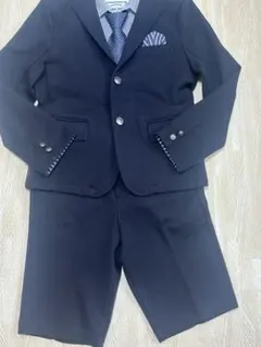 グローバルワーク 男の子 子供用スーツXL ネイビー ネクタイ付き入学式 卒園式