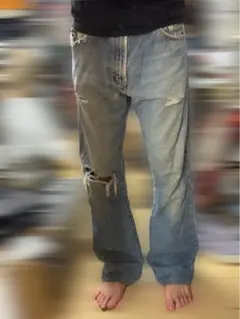 CONP 24SS 七分丈パンツ デニムパンツ y2k ジョーツ CONP 24SS 七分丈パンツ デニムパンツ y2k ジョーツ - メルカリ