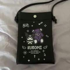 KUROMI スマホショルダーバッグ ブラック