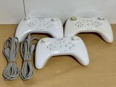 WiiU PROコントローラーホワイト 3個まとめセット NINTENDO