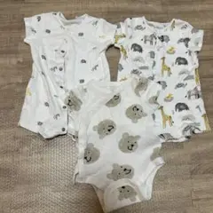 ロンパース、ボディスーツ3点セット(NEXT、GAP)