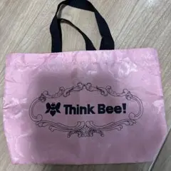 Think Bee! ピンク花柄エコバッグのサムネイル