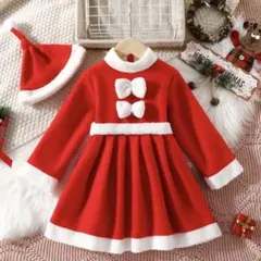 サンタ コスプレ サンタ 女の子　ベビー クリスマス コスプレ　90cm