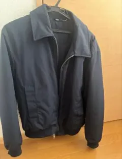 ZARA ジップアップ ブルゾン ネイビー Mサイズのサムネイル