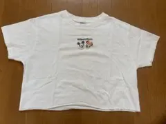 Disney ディズニー　ミッキー　ミニー 半袖 Tシャツ ホワイト　白　Sのサムネイル