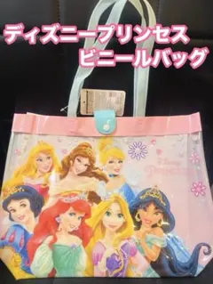 新品未使用　ディズニープリンセス　ビニールバッグ　クリアDisney女の子キッズ