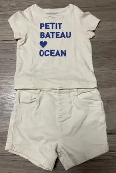 3ans 36M PETIT BATEAU Tシャツ ショートパンツ セットのサムネイル