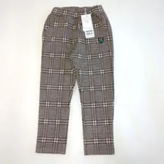 【新品タグ付】kladskap　冬パンツ　車ワッペン　110cm　チェック柄