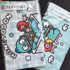 ハンギョドン フェイスタオル 2種セット サンリオ当りくじ