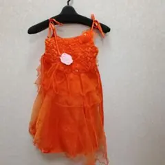 オレンジ色ドレス サイズ130