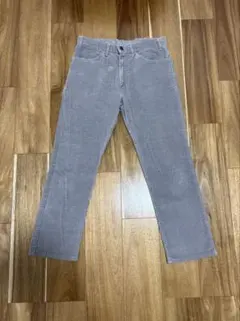 80s Levi's コーデュロイ 細畝 42 タロン グレー　W32