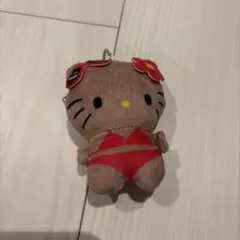 ハローキティ 日焼け マスコット ぬいぐるみ キーホルダー