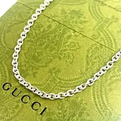 【50cm】GUCCI グッチ あずきチェーン 太め ネックレスのサムネイル