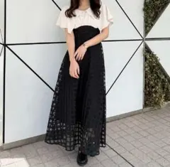 オリーブデオリーブ チェックワンピース 半袖