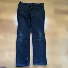 ダークブルーストレートデニムパンツ