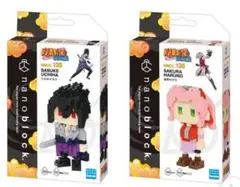 NARUTO ナノブロック うちはサスケ 春野サクラ 2種セット
