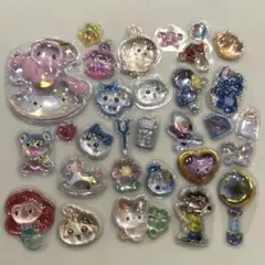 46 ボンボンドロップシール　立体　フレークシール　キャラクター　おすそ分け