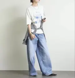 新品未使用　Re Fiina ピグメントダイロゴTのサムネイル