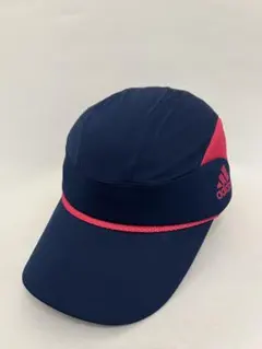 【adidas】ネイビー ピンク キャップ　スポーツ　ランニング