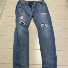 ライトブルーダメージデニムパンツのサムネイル