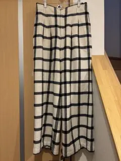 ウール ワイドパンツ