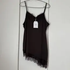 mysa closet レースキャミソール ダークブラウンのサムネイル
