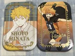スクエア缶バッジ オフショット×カラー セブンネット 日向翔陽　横断幕