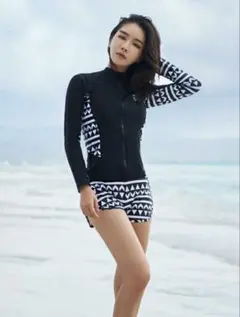 フィットネス水着4点セット ラッシュガード L