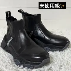 未使用級✨ASH アッシュ　サイドブーツ　厚底　ボリュームソール　ブラック　36