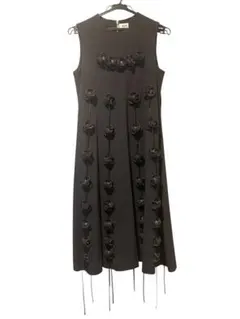 Noir Kei Ninomiya花装飾ノースリーブワンピース⁂コムデギャルソン