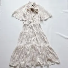 美品✨POLO RALPH LAUREN ボウタイ シルク ティアードワンピース 美品✨POLO RALPH LAUREN ボウタイ シルク ティアードワンピース
